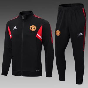 2022/2023 Manchester United Long Zip Jacke Black Football Shirt 1:1 Thai Quality