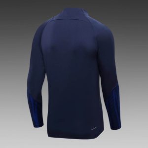 2022 France Half-Pull Training Suit Royal Blue Football Shirt