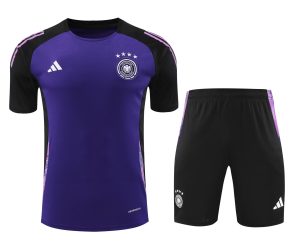 2024 Germany pre-match training Purple Shirt+Shorts 1:1 Thai Quality