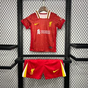 2024/2025 Kids Size Liverpool Home Soccer Jersey 1:1 Thai Quality