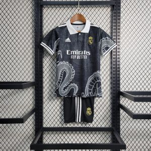 2023/2024 Kids Size Real Madrid Chinese Dragon Black Football Shirt