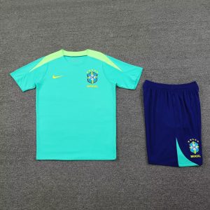 2024 Brazil pre-match training Light Blue Shirt+Shorts 1:1 Thai Quality