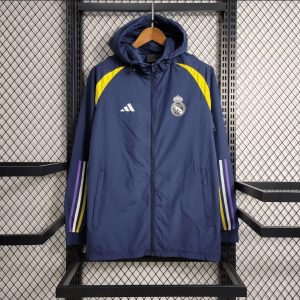 2023/2024 Real Madrid Windbreaker Blue Soccer Jersey