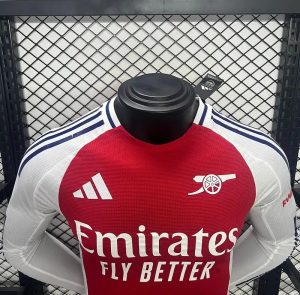 2024/2025 Long Sleeve Player Version Arsenal Home Football Shirt 1:1 Thai Quality