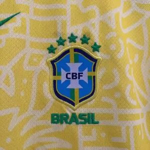 2024 Kids Size Brazil Home Soccer Jersey