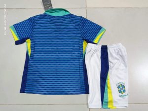 2024 Kids Size Brazil Away Soccer Jersey