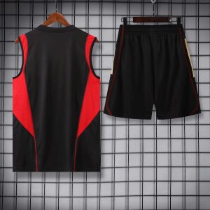 2023/2024 São Paulo pre-match training Black Jersey+Shorts 1:1 Thai Quality