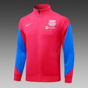 2024/2025 Barcelona Long Zipped Jacket Red Football Shirt 1:1 Thai Quality