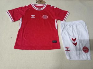 2024 Kids Size Denmark National Team Home Football Shirt 1:1 Thai Quality