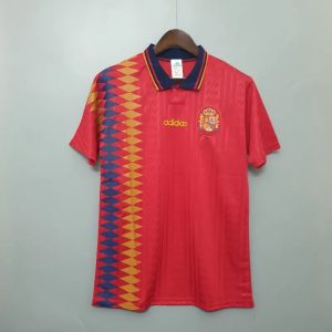 1994 Retro Spain Home Soccer Shirt 1:1 Thai Quality