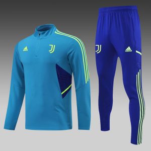 2022/2023 Juventus Half-Pull Training Suit Blue Football Shirt 1:1 Thai Quality