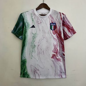 2023 Italy Training Suit White Soccer Shirt