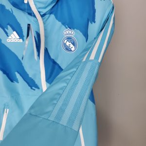 2021/2022 Real Madrid Jersey Windbreaker Blue Camouflage