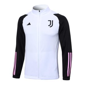 2023/2024 Juventus Long Zipped Jacket White Soccer Jersey 1:1 Thai Quality