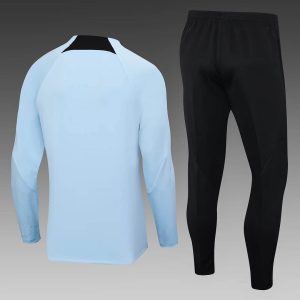 2023/2024 Internazionale Milan Half-Pull Training Suit Light Blue Football Jersey 1:1 Thai Quality Set