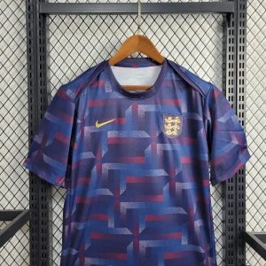 2024 England pre-match training Blue Soccer Jersey 1:1 Thai Quality