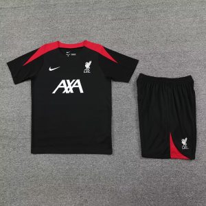 2024/2025 Liverpool Pre-match Training Black Shirt+Shorts  1:1 Thai Quality