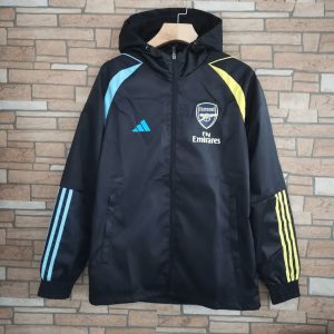 2023/2024 Arsenal Windbreaker Black Soccer Jersey