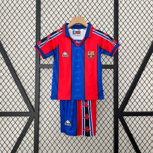 1995/1997 Retro Kids Size Barcelona Home Football Shirt 1:1 Thai Quality