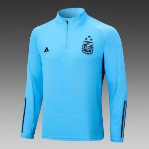 2022 Argentina Half-Pull Training Suit Blue Jersey