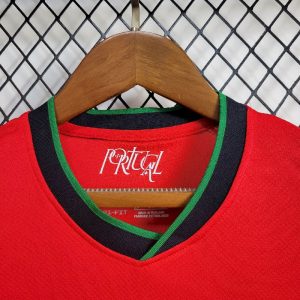 2024 Kids Size Portugal Home Football Shirt