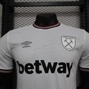 2023/2024 Player Version West Ham United White Football Shirt 1:1 Thai Quality