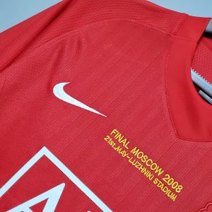 2007/2008 Retro Manchester United Home Champions League Edition Football Shirt 1:1 Thai Quality