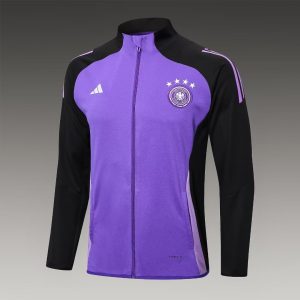 2024 Germany Long Zipped Jacket Purple Football Shirt 1:1 Thai Quality