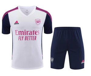 2022/2023 Arsenal Training Wear White Set Soccer Jersey