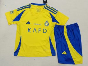 2024/2025 Kids Size Al-Nassr Home Football Shirt 1:1 Thai Quality