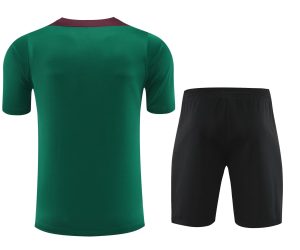 2024/2025 Psg Paris Saint-Germain pre-match training Green Shirt+Shorts 1:1 Thai Quality