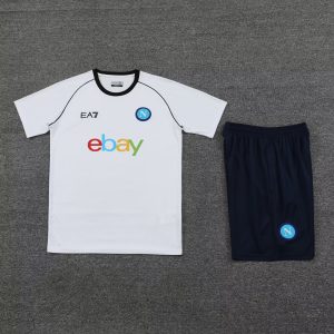 2024/2025 Napoli pre-match training White Shirt+Shorts 1:1 Thai Quality