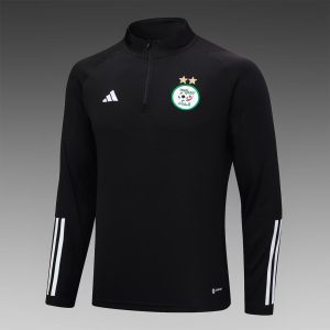 2023/2024 Algeria Half-Pull Training Suit Black Shirt