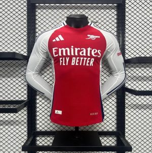 2024/2025 Long Sleeve Player Version Arsenal Home Football Shirt 1:1 Thai Quality