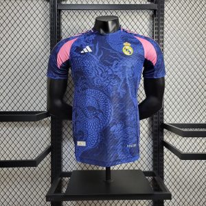 2024/2025 Player Version Real Madrid Blue Dragon Football Shirt