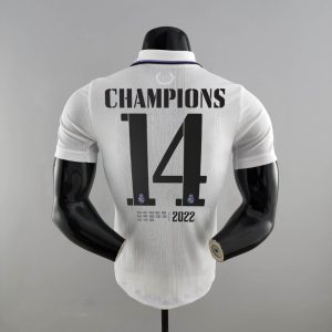 2022/2023 Player Version Real Madrid Home 14 Champions Edition