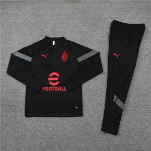 2022/2023 AC Milan Half-Pull Training Suit Black Soccer Jersey 1:1 Thai Quality