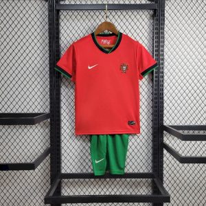 2024 Kids Size Portugal Home Football Shirt