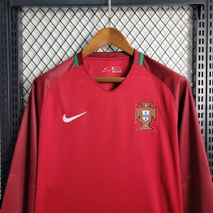 2016 FIFA World Cup Long Sleeve Portugal Home Football Shirt