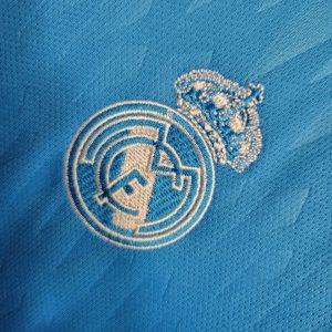 2023/2024 Real Madrid Blue Goalkeeper Football Shirt Kids Size