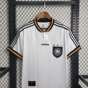 1996 Retro Germany Home Soccer Jersey