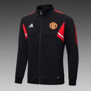 2022/2023 Manchester United Long Zip Jacke Black Football Shirt 1:1 Thai Quality