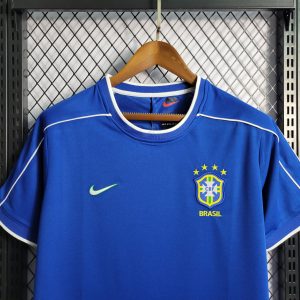 1998 Retro Brazil Soccer Jersey Away