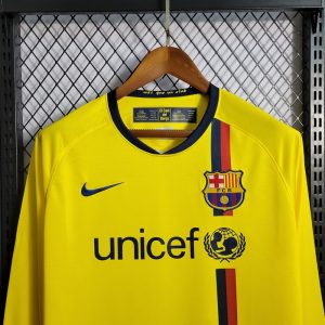 2008/2009 Retro Long Sleeves Barcelona Away Football Shirt 1:1 Thai Quality