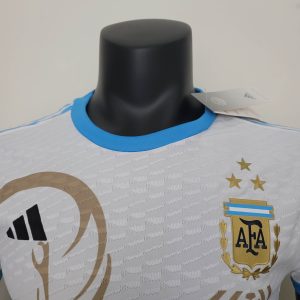 2022 Player Version Argentina National Team Hercules Cup Commemorative Edition White Jersey