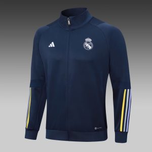 2023/2024 Real Madrid Long Zipped Jacket Royal blue Football Shirt