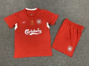 2004/2005 Retro Kids Size Liverpool Home Football Shirt 1:1 Thai Quality