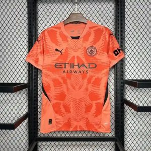 2024/2025 Manchester City Goalkeeper Orange Football Shirt 1:1 Thai Quality