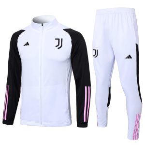 2023/2024 Juventus Long Zipped Jacket White Soccer Jersey 1:1 Thai Quality