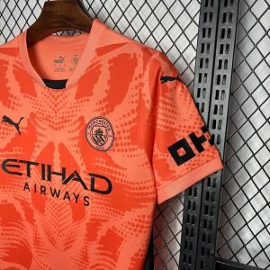 2024/2025 Manchester City Goalkeeper Orange Football Shirt 1:1 Thai Quality